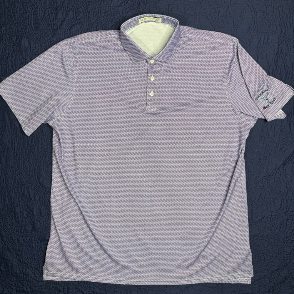 Holderness & Bourne XXL Golf Polo Shirt‎ Goemetric Stretch Champions Golf Club